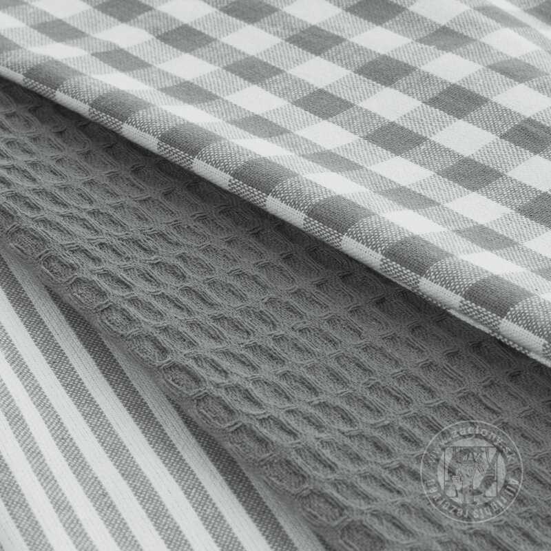 Sada bavlnených kuchynských utierok LUCY 50x70 cm sivé 3ks