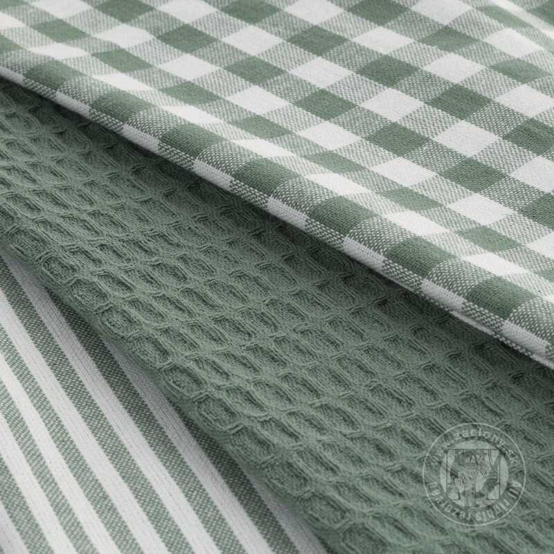 Sada bavlnených kuchynských utierok LUCY 50x70 cm zelené 3ks