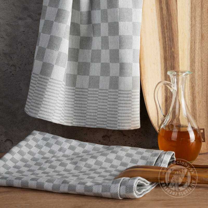 Sada bavlnených kuchynských utierok MAURO 50x70 cm sivé 2ks