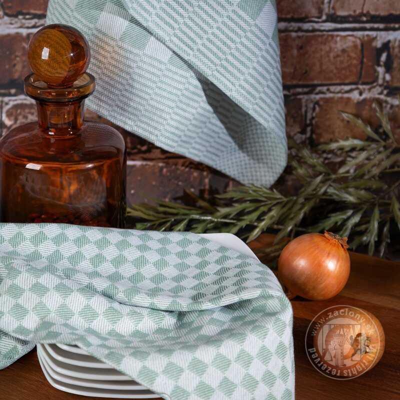 Sada bavlnených kuchynských utierok MAURO 50x70 cm zelené 2ks