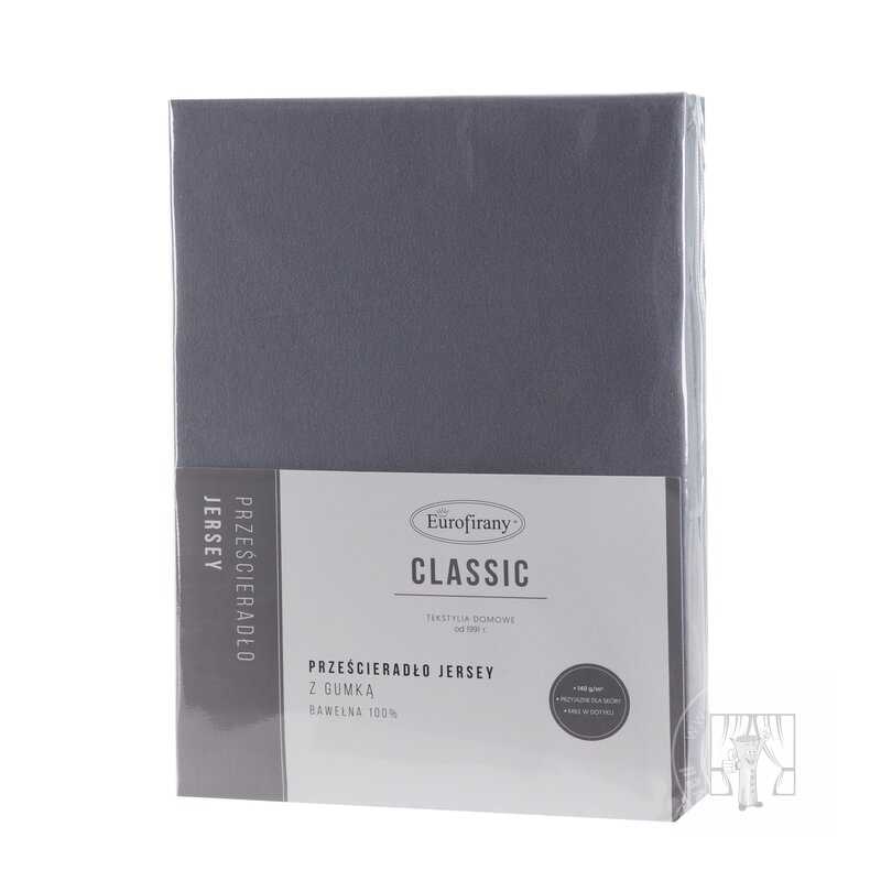 Napínacia plachta JERSEY3 160x200 cm oceľová