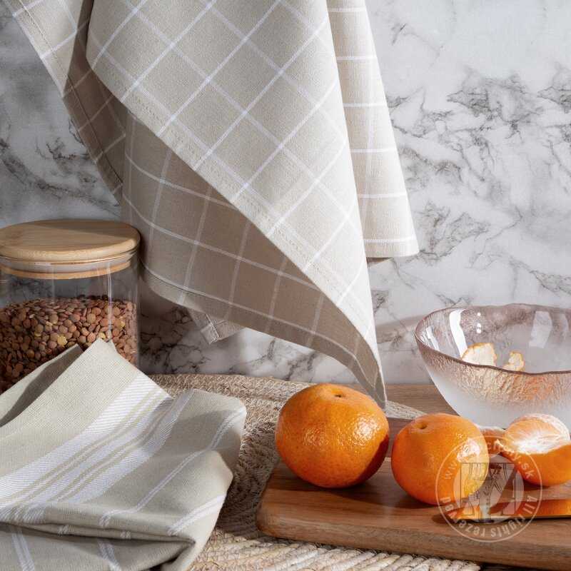 Sada bavlnených kuchynských utierok RUBI 50x70 cm béžové 2ks