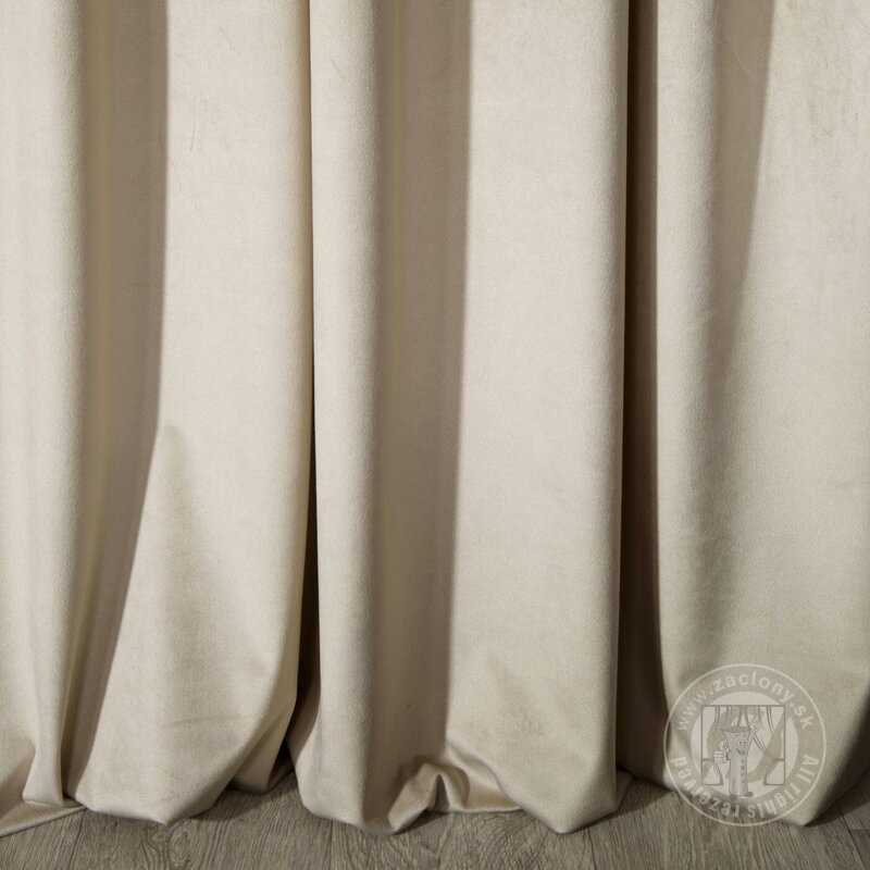 Záves MELANIE na páske svetlobéžový 140x270 cm