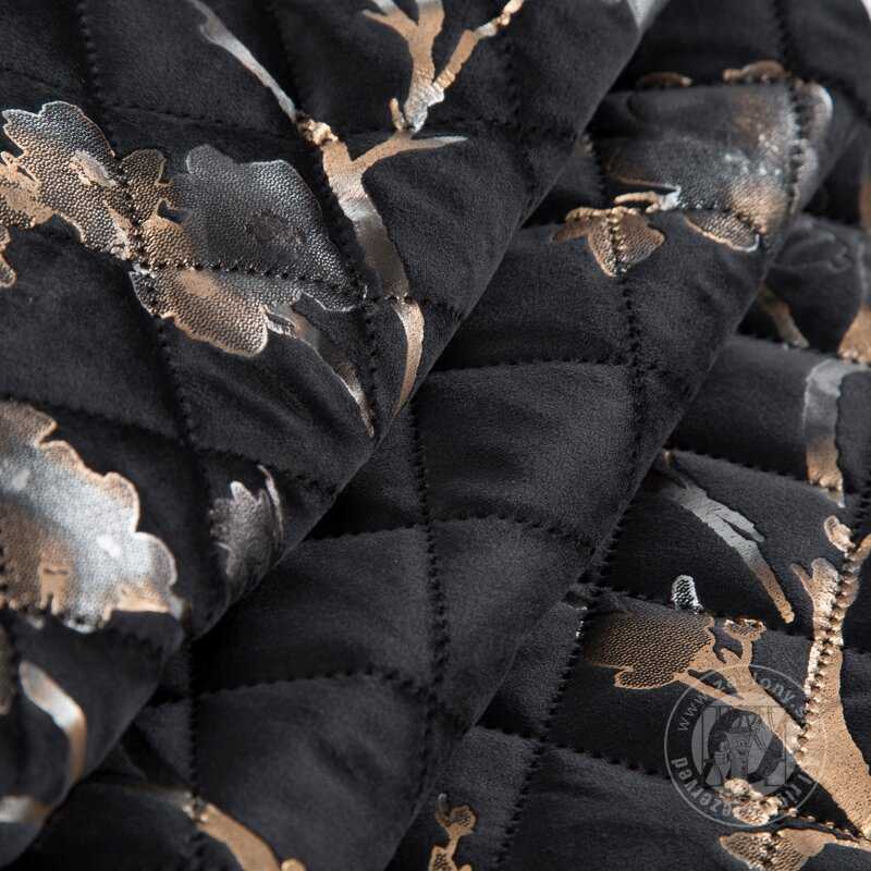 Zamatový prehoz na posteľ BLINK5 170x210 cm čierny