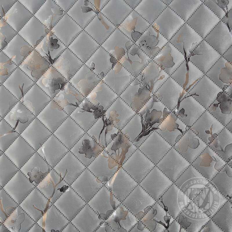 Zamatový prehoz na posteľ BLINK5 200x220 cm strieborný