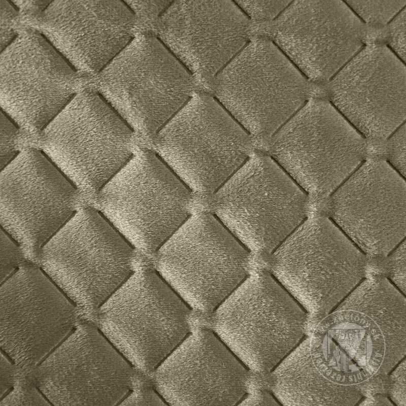 Zamatový prehoz na posteľ DIMON 170x210 cm tmavobéžový