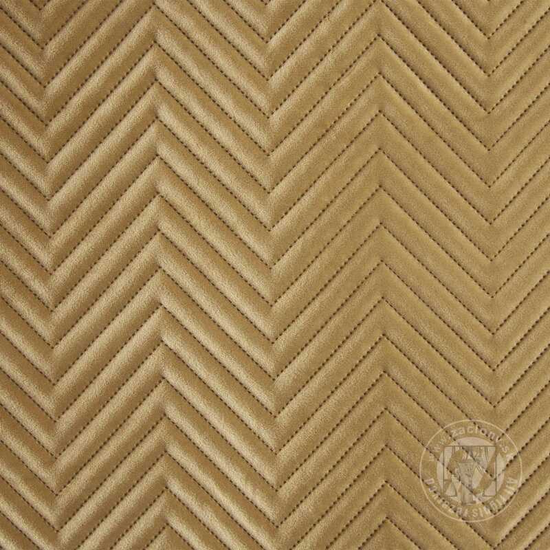Zamatový prehoz na posteľ SOFIA 200x220 cm medový