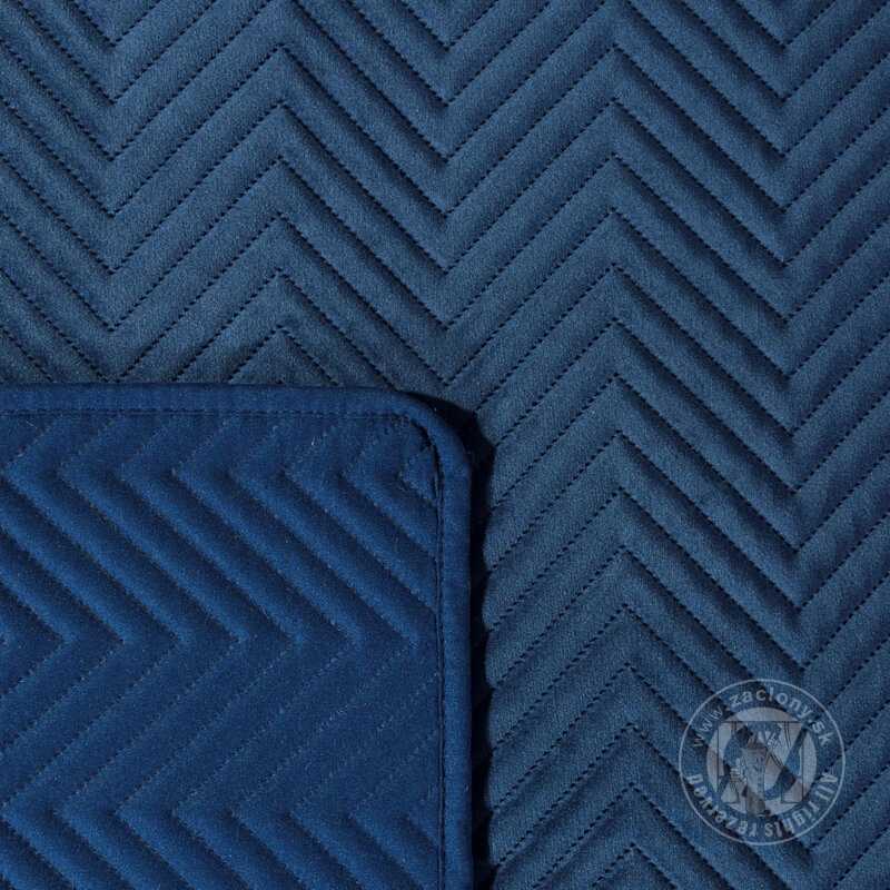 Zamatový prehoz na posteľ SOFIA 220x240 cm granátový