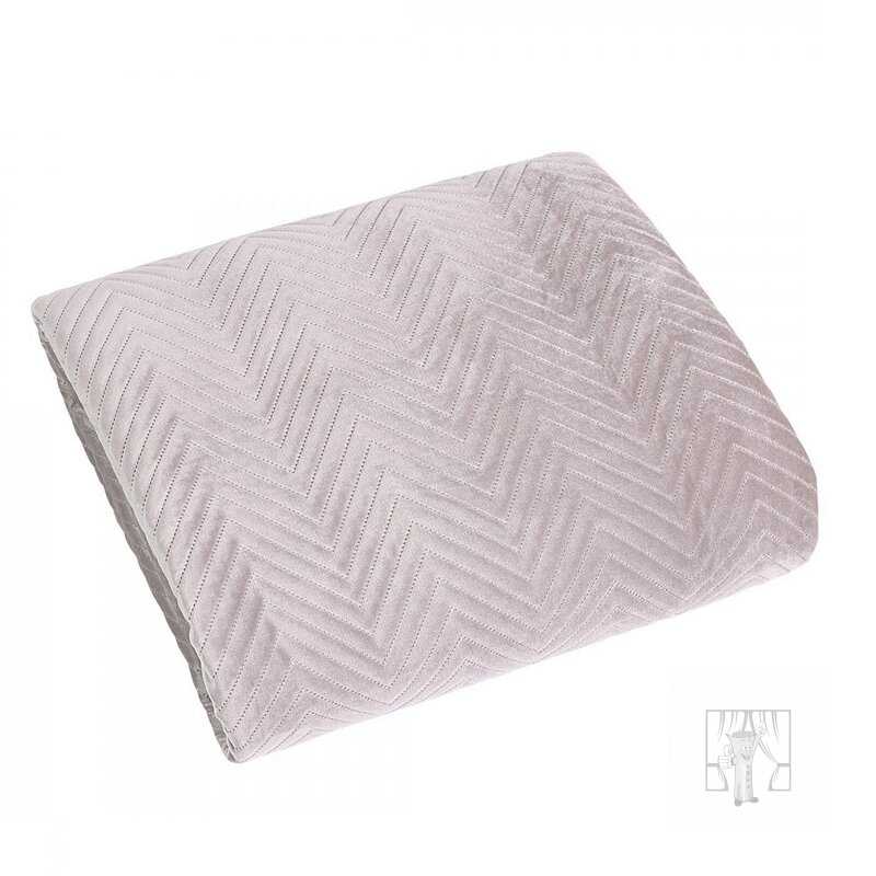 Zamatový prehoz na posteľ SOFIA 220x240 cm púdrový ružový