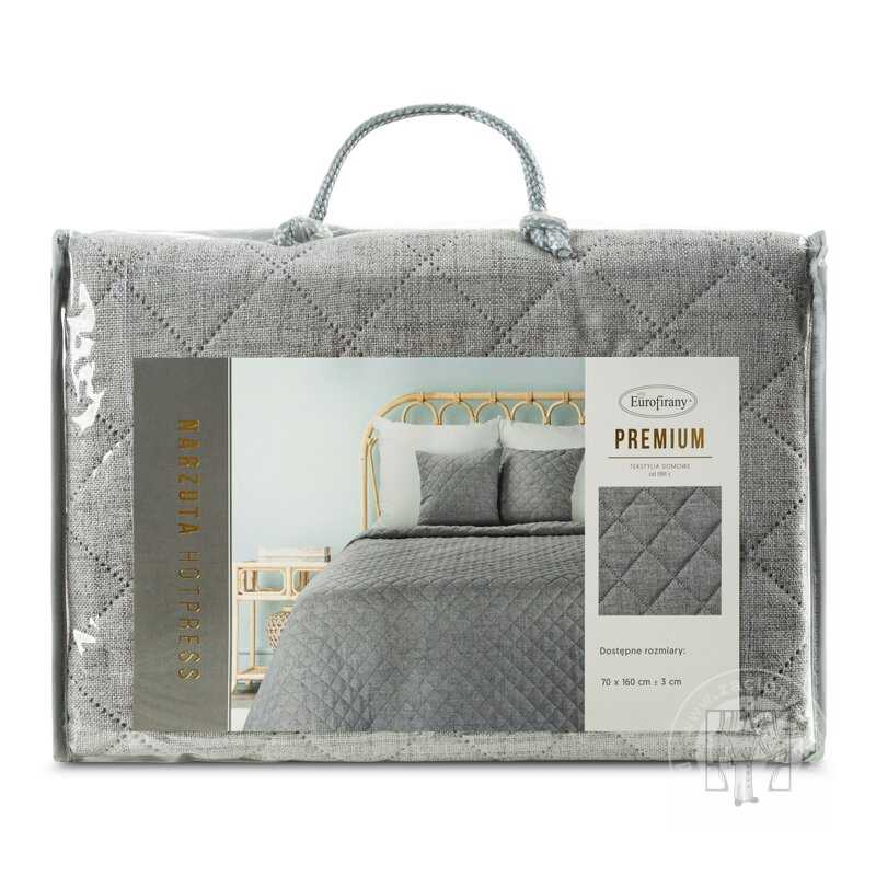 Prehoz na kreslo s ľanovou štruktúrou LEN1 70x160 cm oceľový