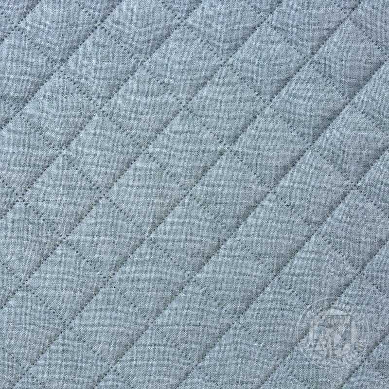 Prehoz na posteľ s ľanovou štruktúrou LEN1 220x240 cm svetlomodrý