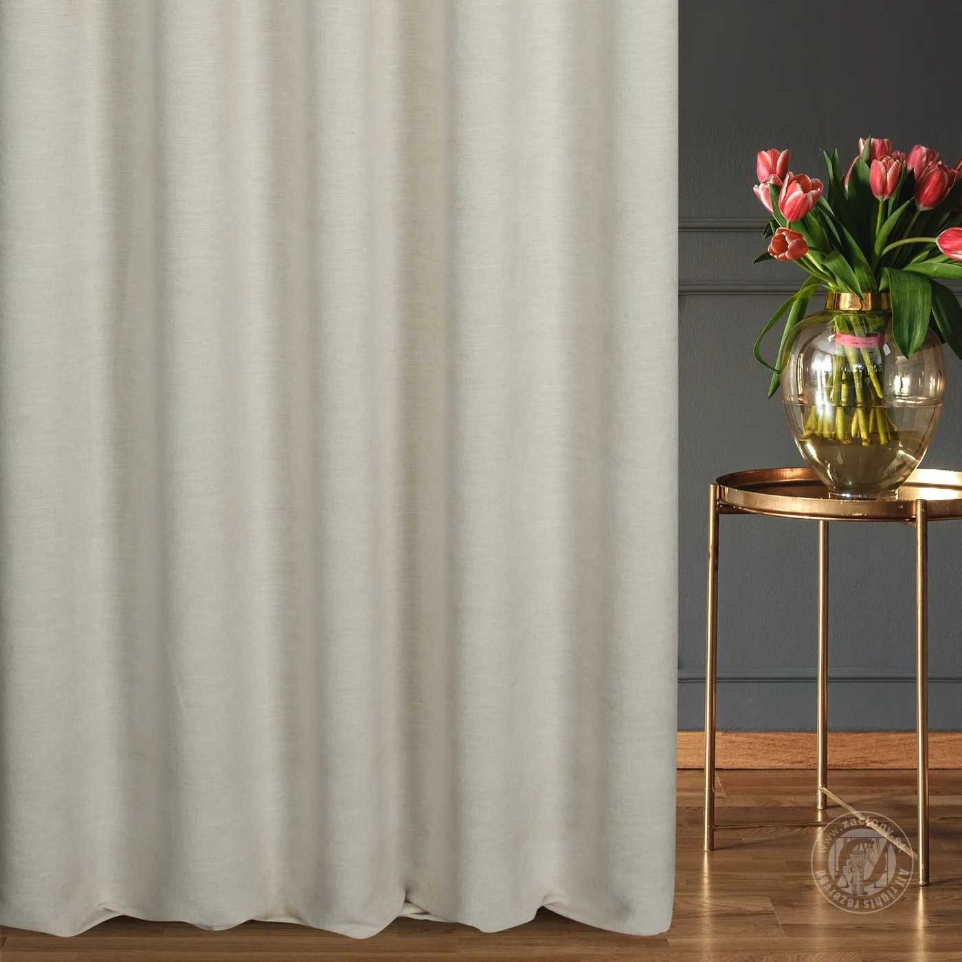 Šenilový záves NATALI 300 cm krémový