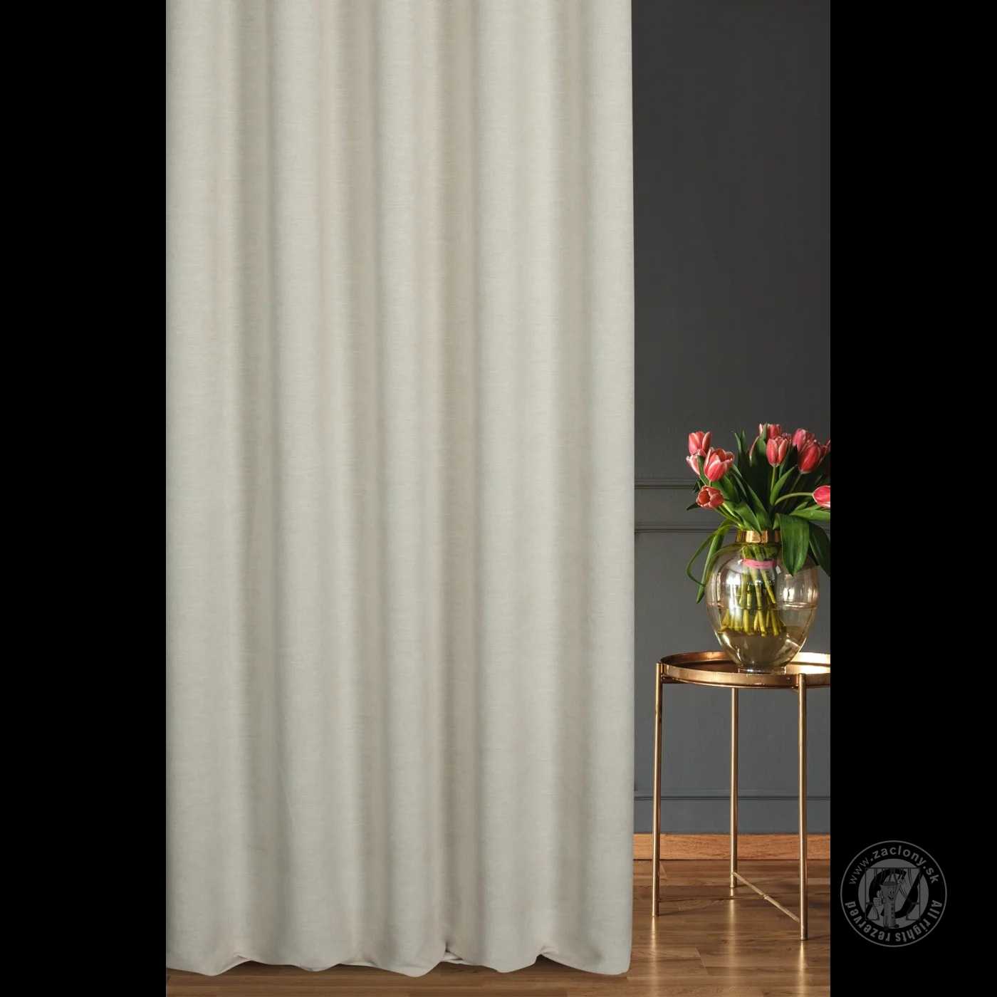 Šenilový záves NATALI 300 cm krémový