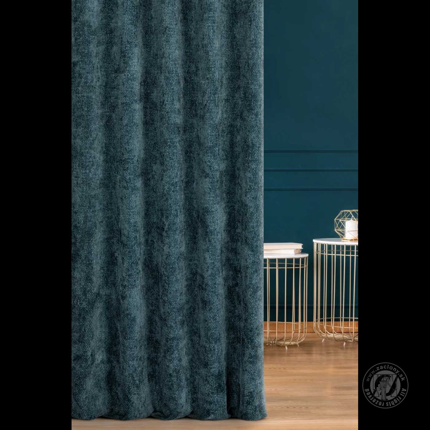 Šenilový záves ALETA 280 cm granátový