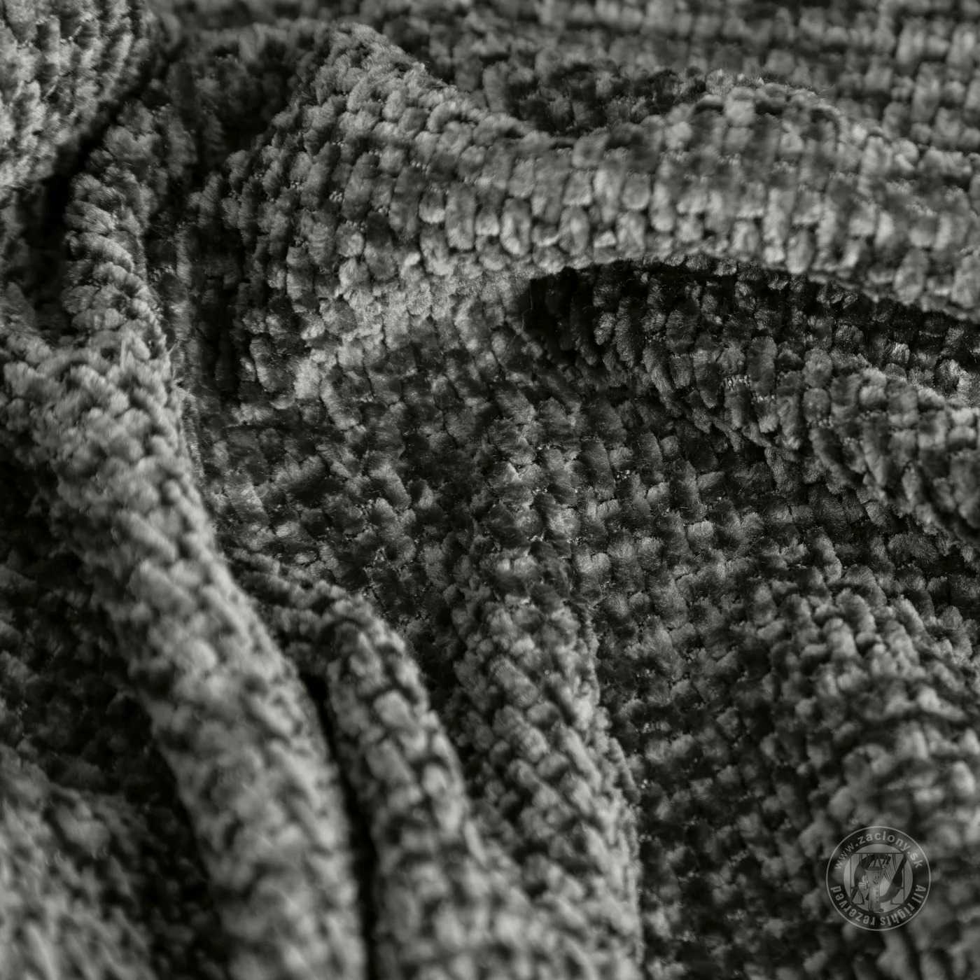 Šenilový záves ALETA 280 cm popolavý