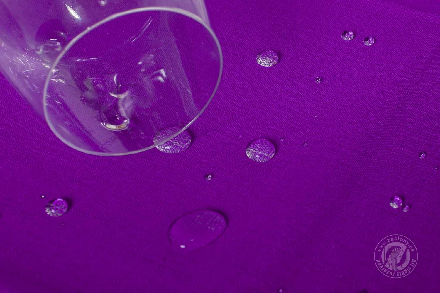 Teflonový obrus vodoodpudivý Kruh 150 cm fialový 