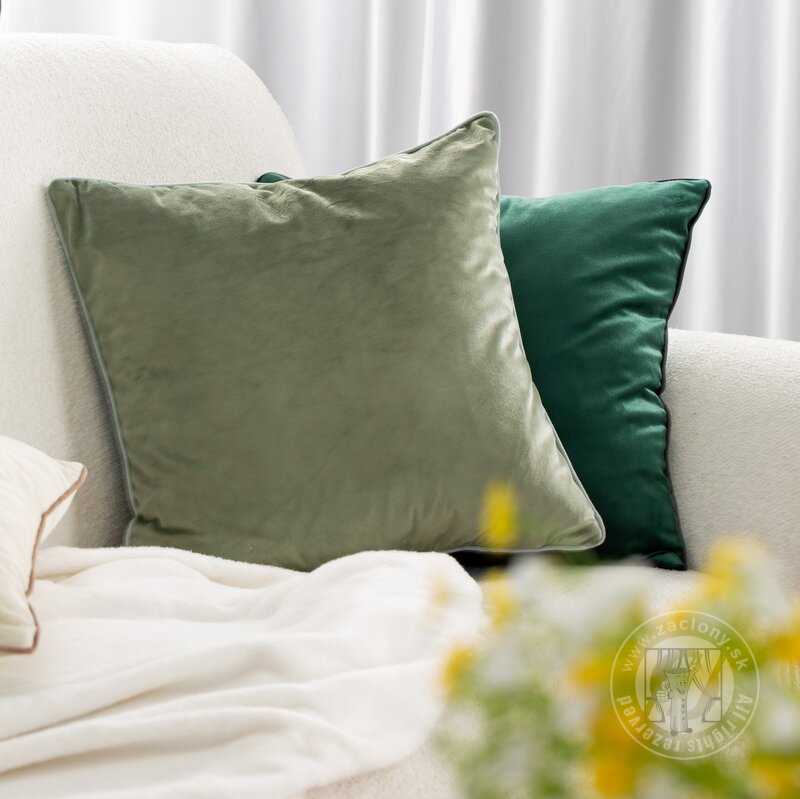 Obliečka na vankúš GAJA2 s lemovaním 45x45 cm tmavomodrá