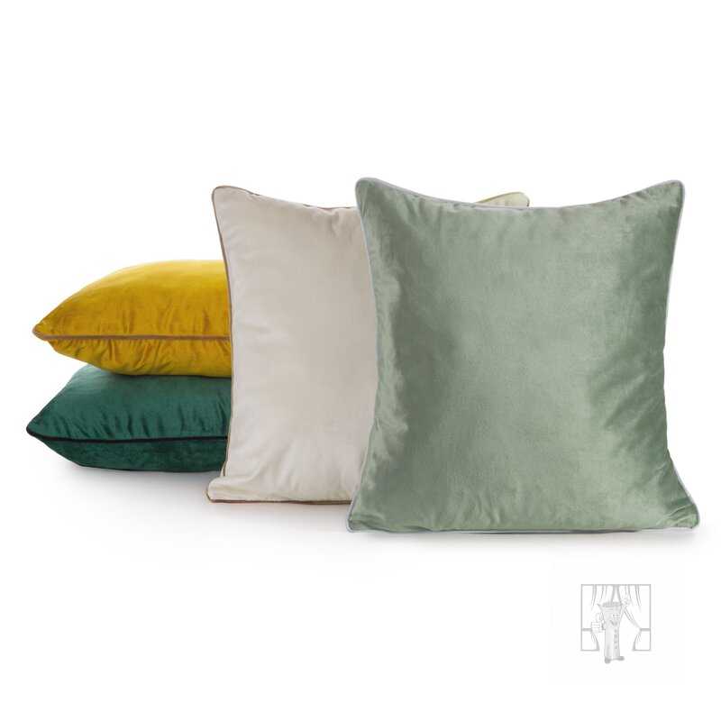 Obliečka na vankúš GAJA2 s lemovaním 45x45 cm morská