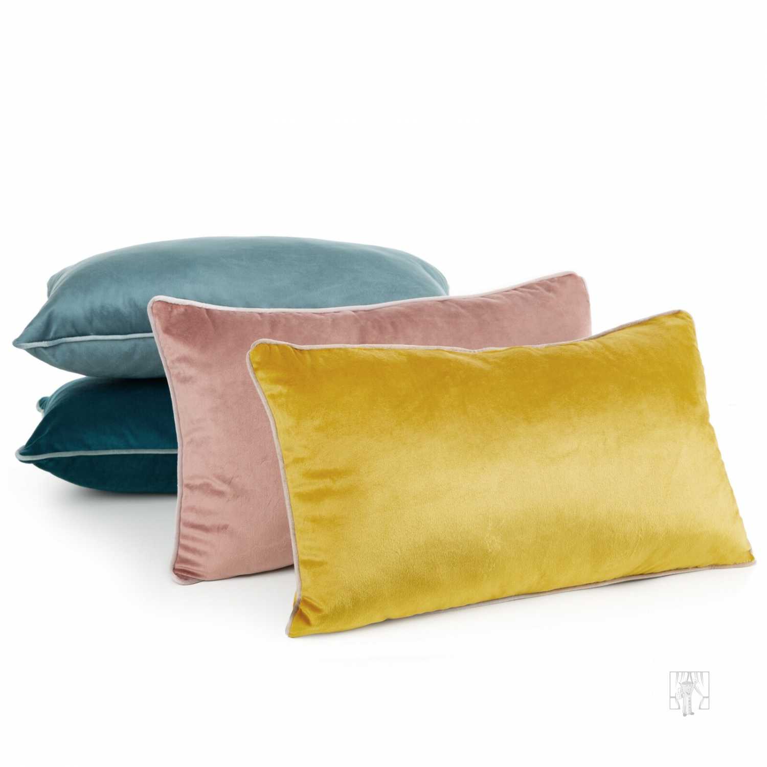 Vankúš GAJA3 s lemovaním 30x50 cm strieborná