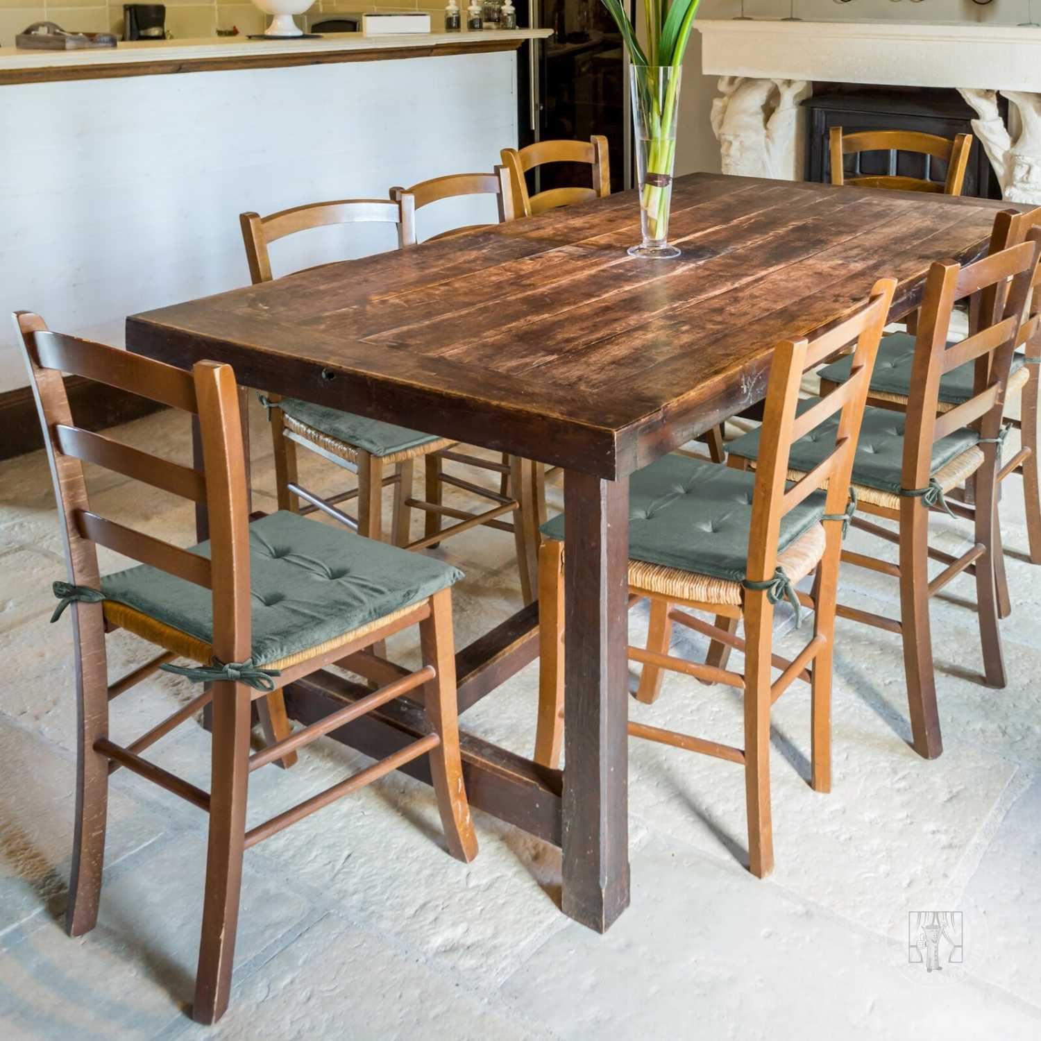 Podsedák GAJA 40x40 cm tmavý mätový