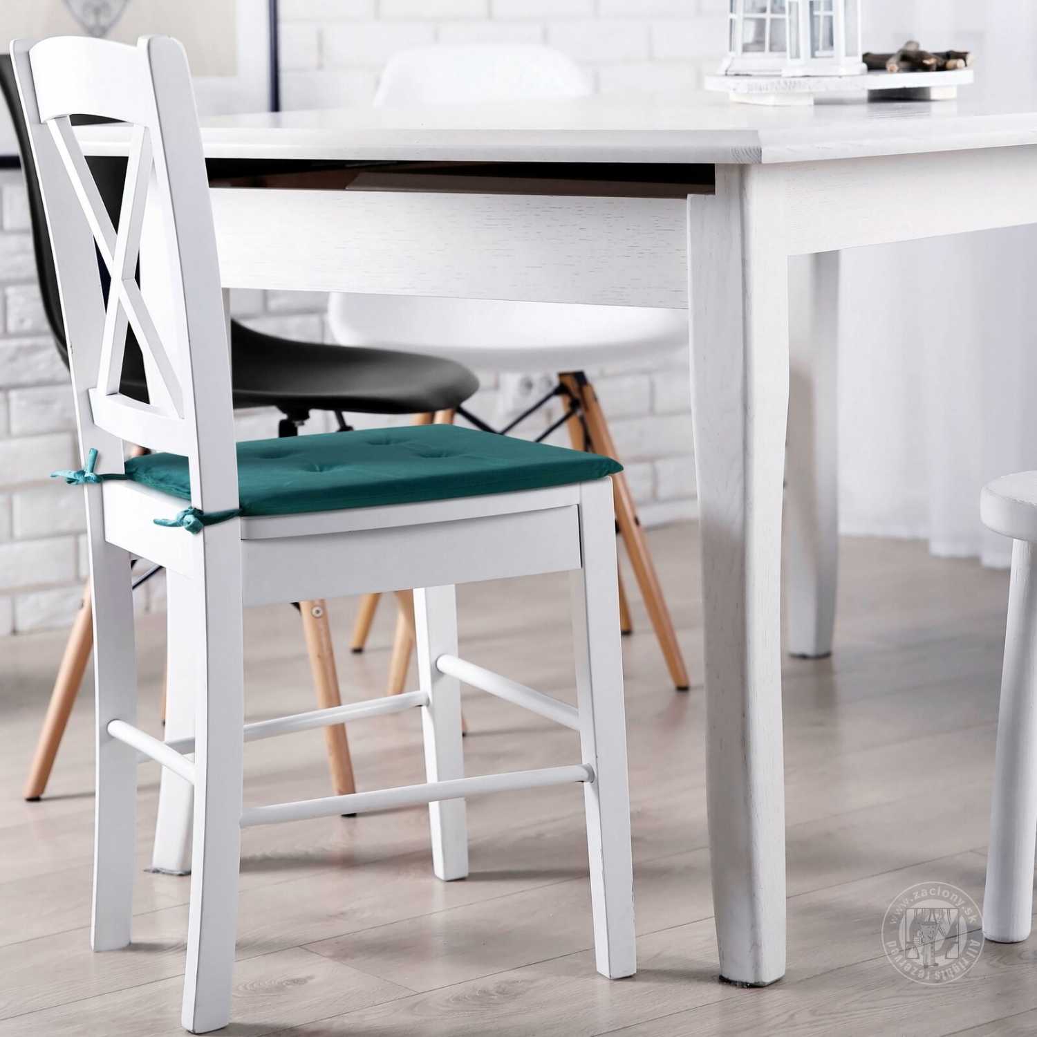 Podsedák GAJA 40x40 cm tmavý tyrkysový