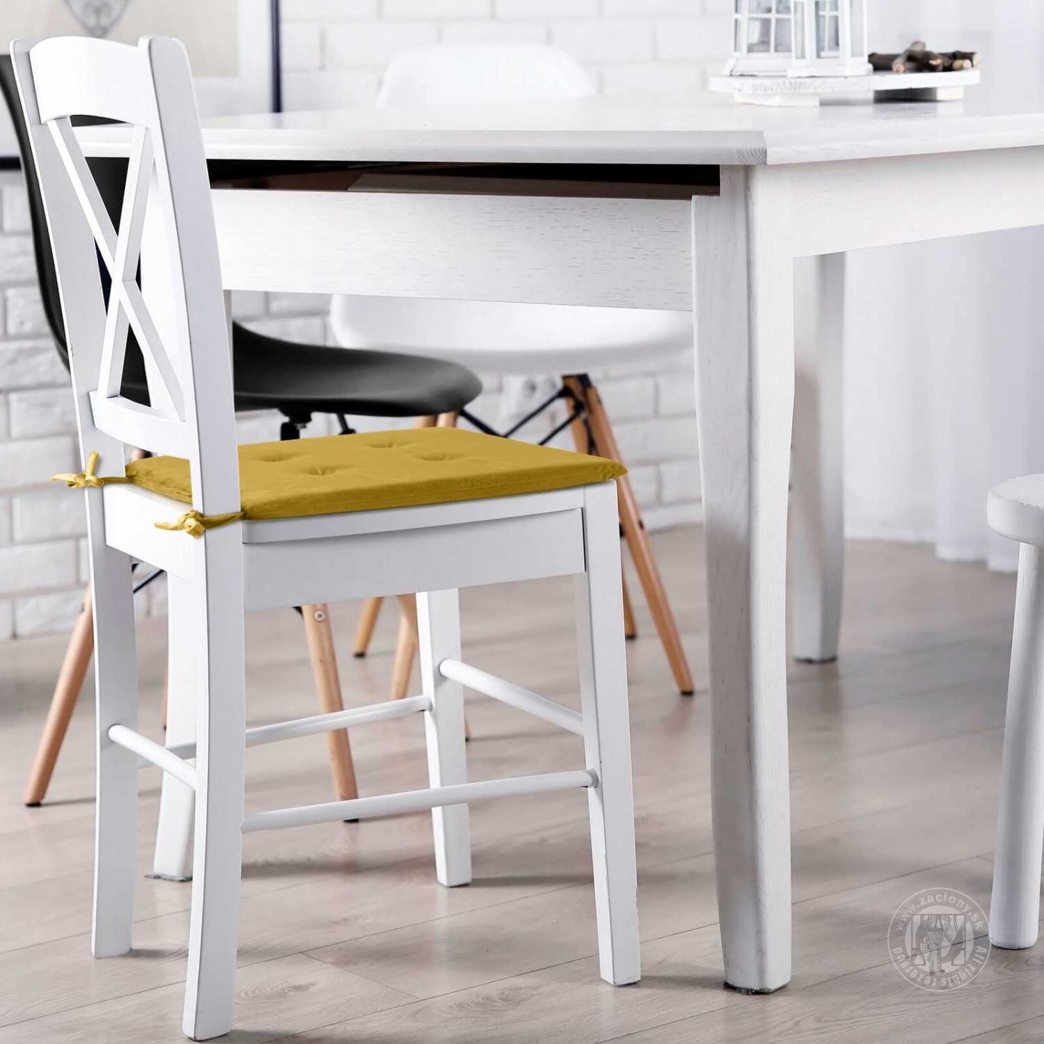 Podsedák GAJA 40x40 cm horčicový