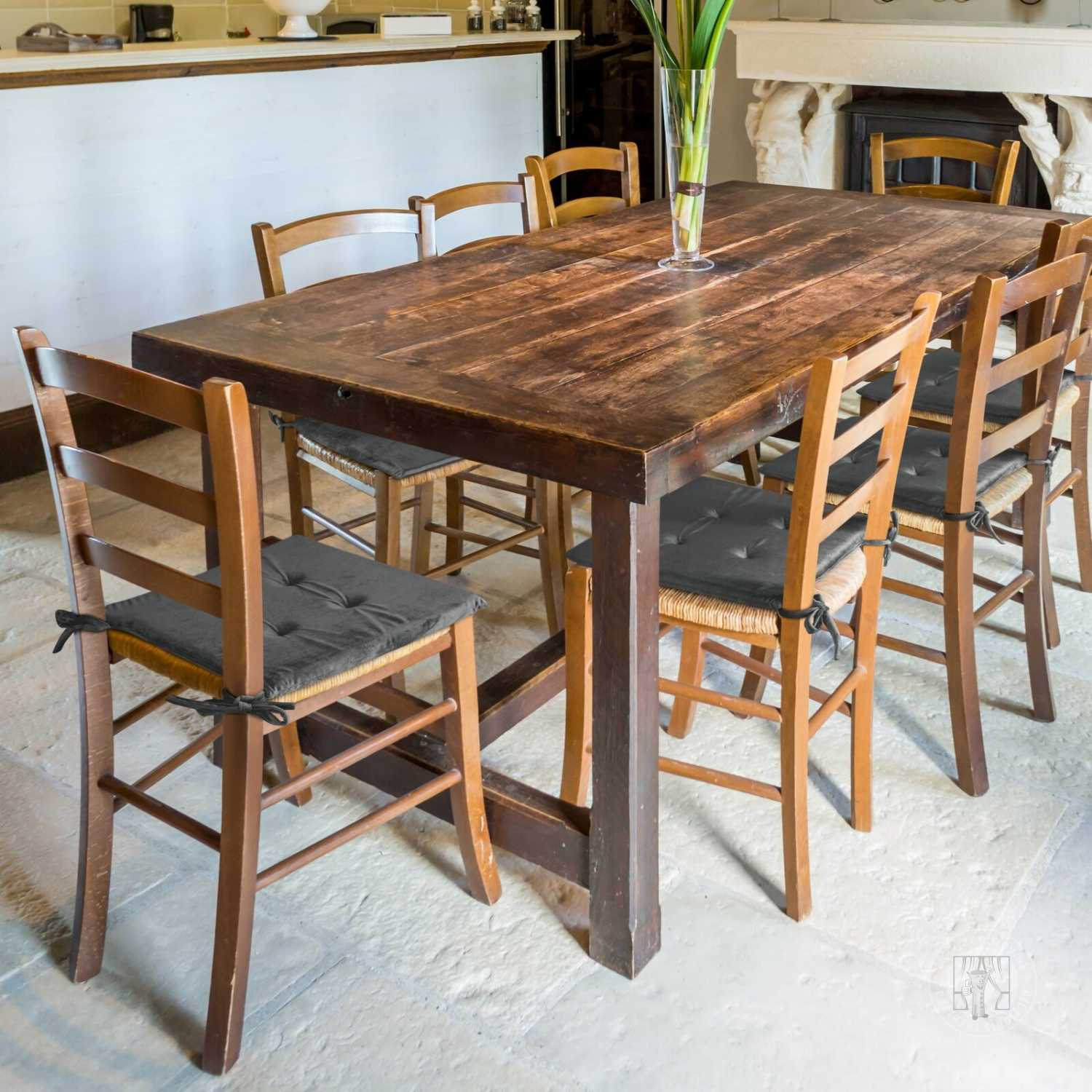 Podsedák GAJA 40x40 cm grafitový