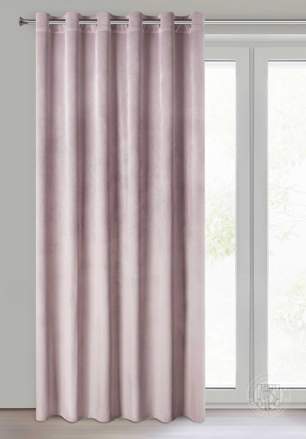 Záves MELANIE na krúžkoch púdrový 215x250cm