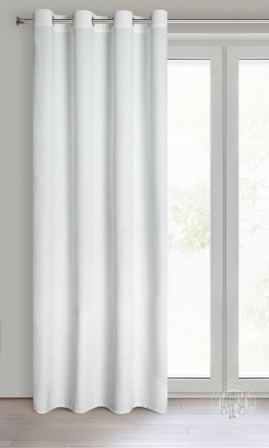 Záves MELANIE na krúžkoch biely 140x250cm
