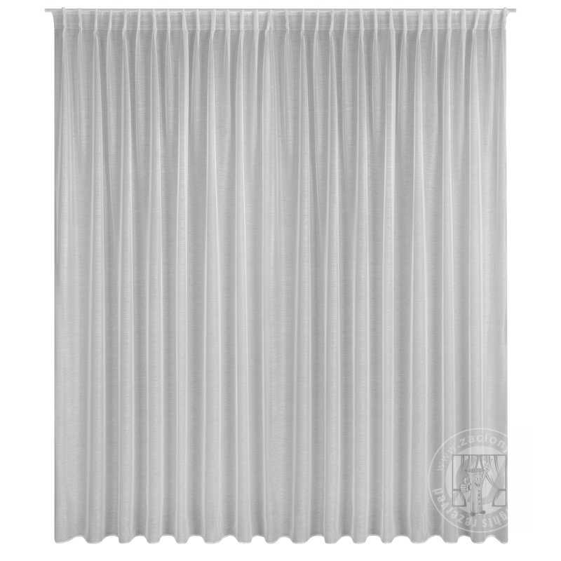 Záclona BELISSA na flex páske biela 300x300 cm