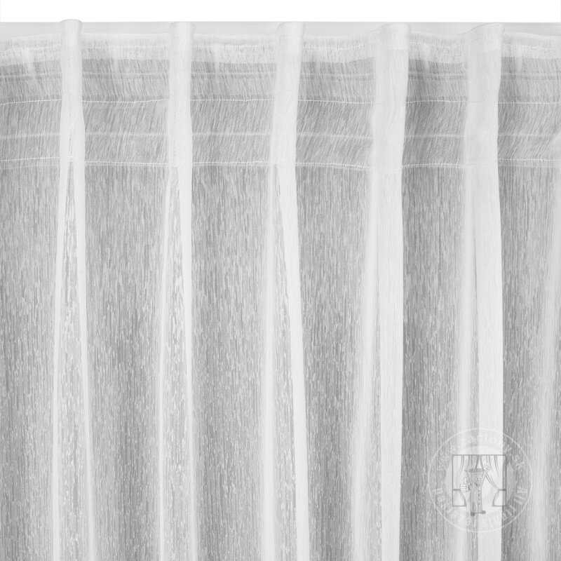 Záclona BELISSA na flex páske biela 140x300 cm