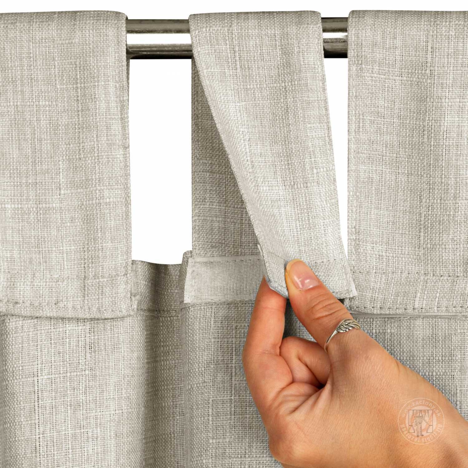 Záves na terasu GARDEN MEL na pútkach 155x220 cm béžový