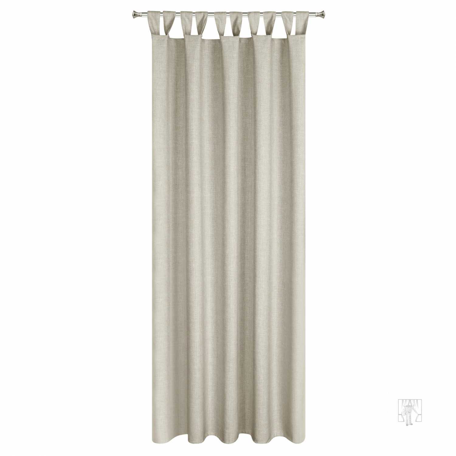 Záves na terasu GARDEN MEL na pútkach 155x260 cm strieborný