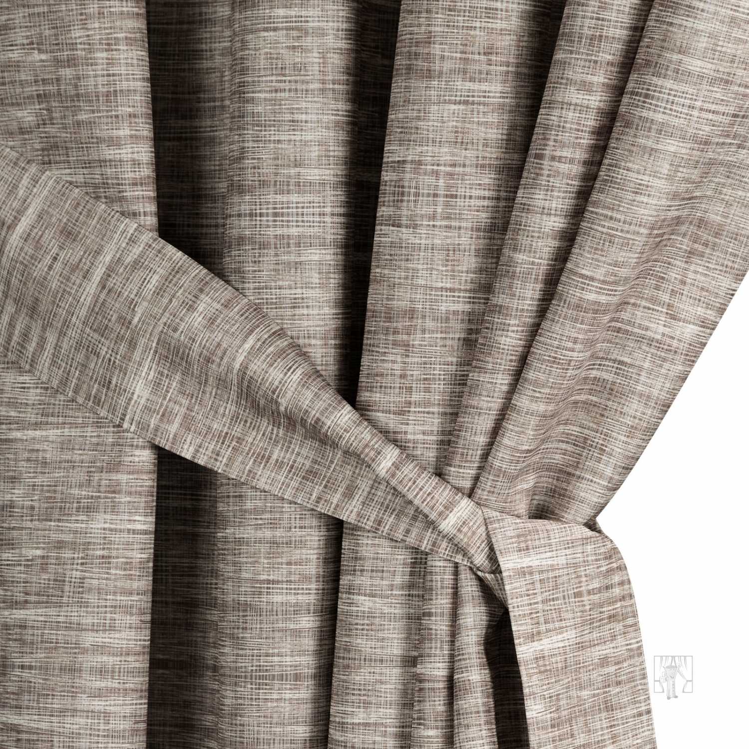 Záves na terasu GARDEN10 na pútkach 155x200 cm hnedý