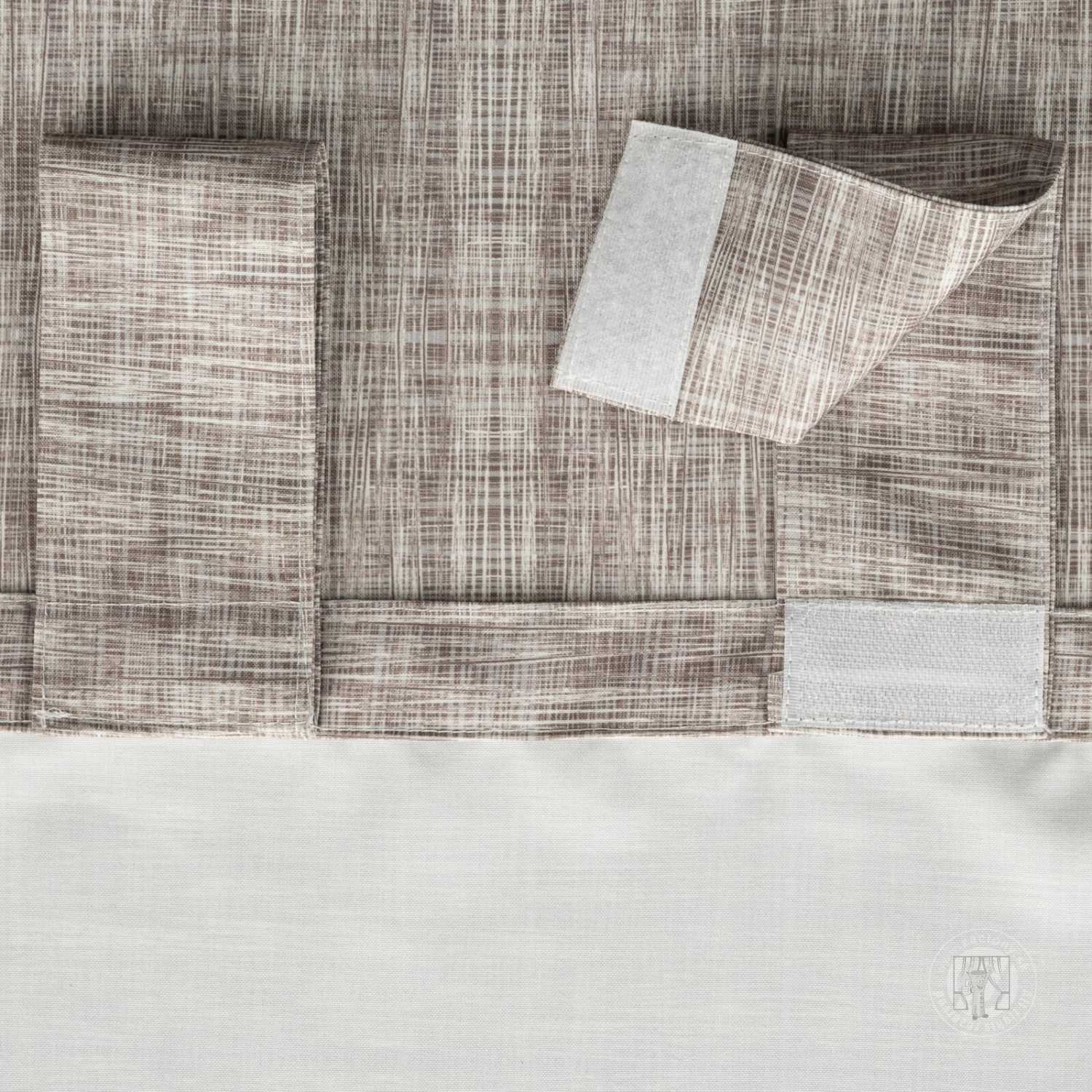 Záves na terasu GARDEN10 na pútkach 155x200 cm hnedý