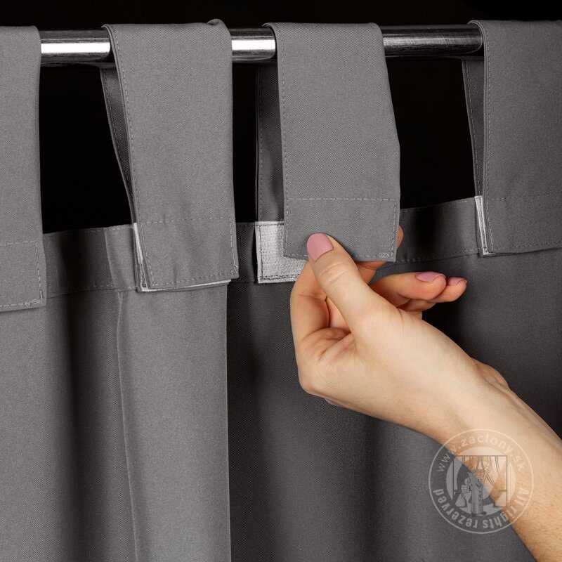 Záves na terasu GARDEN na pútkach 155x220 cm tmavosivý