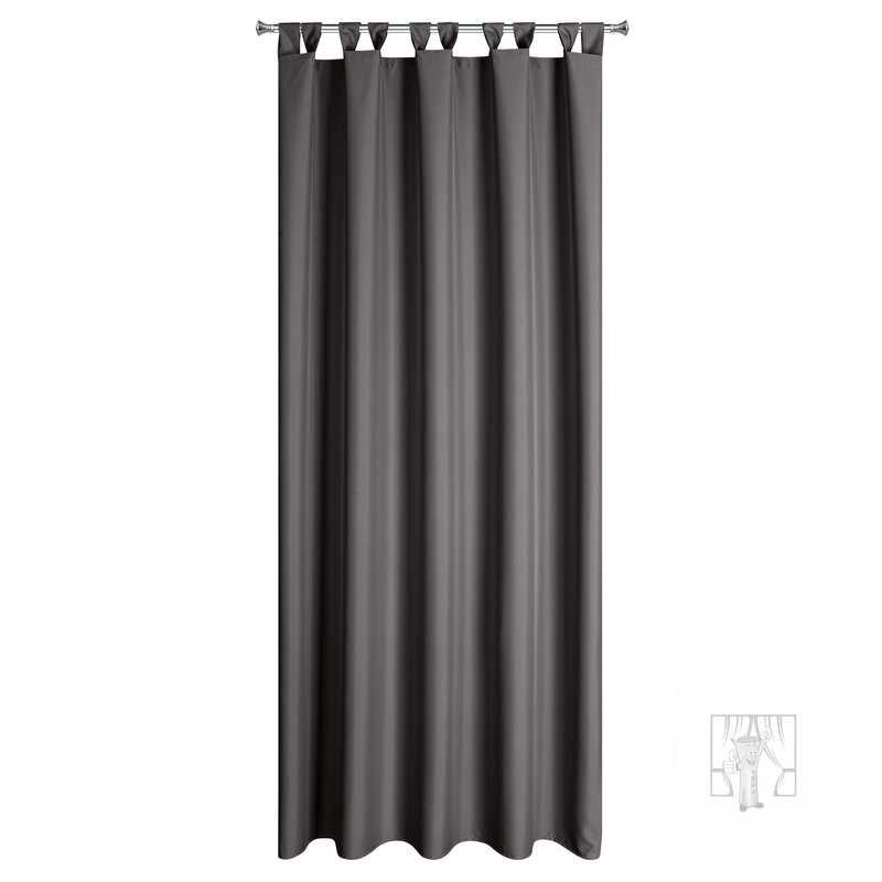 Záves na terasu GARDEN na pútkach 155x220 cm tmavosivý
