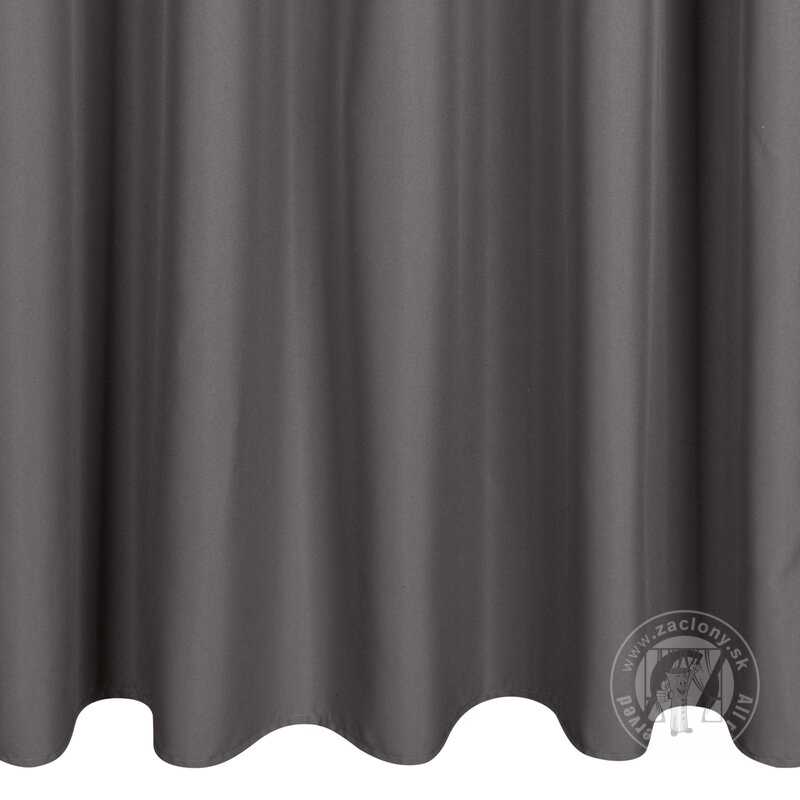 Záves na terasu GARDEN na pútkach 155x220 cm tmavosivý