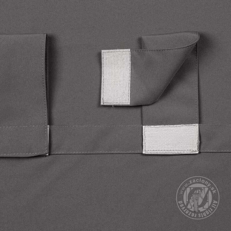 Záves na terasu GARDEN na pútkach 155x220 cm tmavosivý