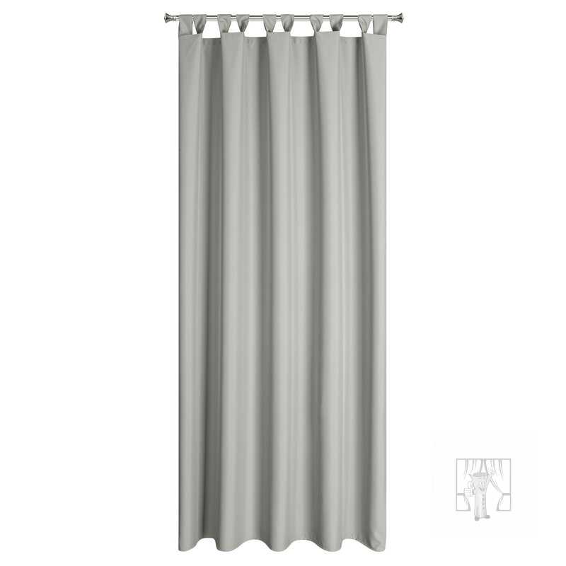 Záves na terasu GARDEN na pútkach 155x260 cm sivý