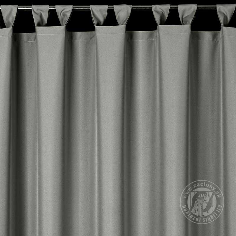 Záves na terasu GARDEN na pútkach 155x260 cm sivý