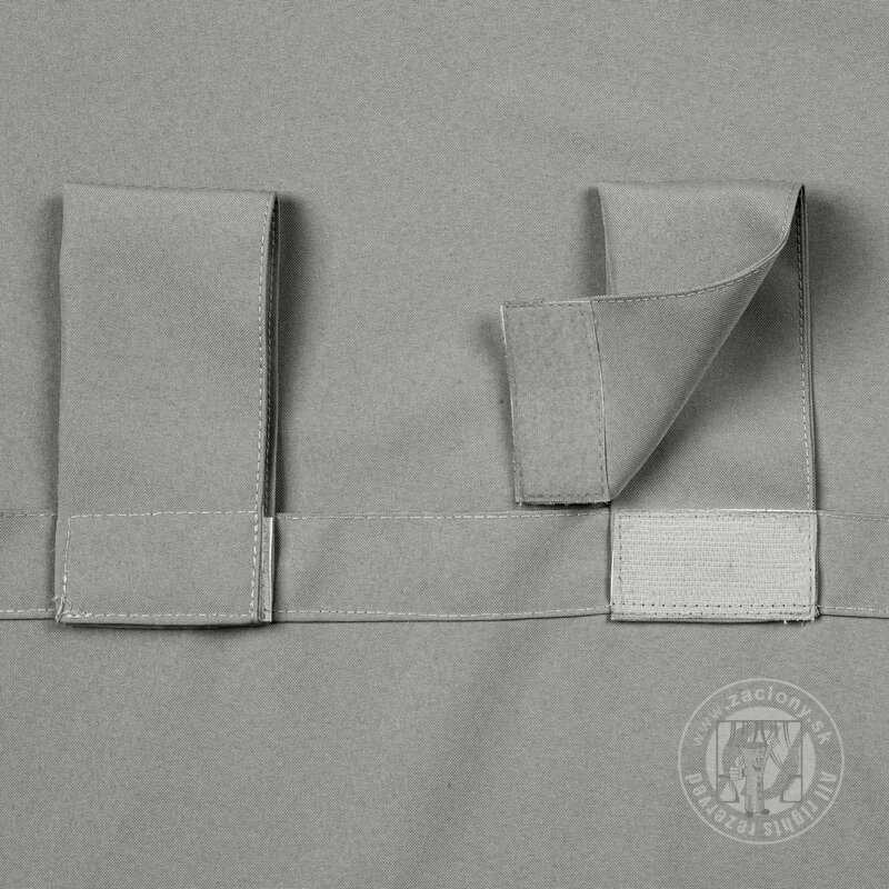 Záves na terasu GARDEN na pútkach 155x260 cm sivý