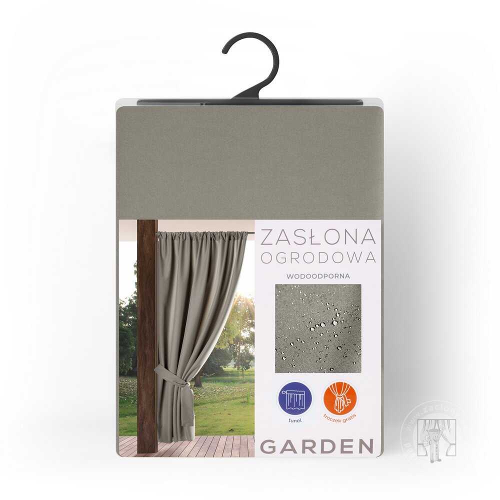 Záves na terasu GARDEN s tunelom 155x200 cm cappuccino
