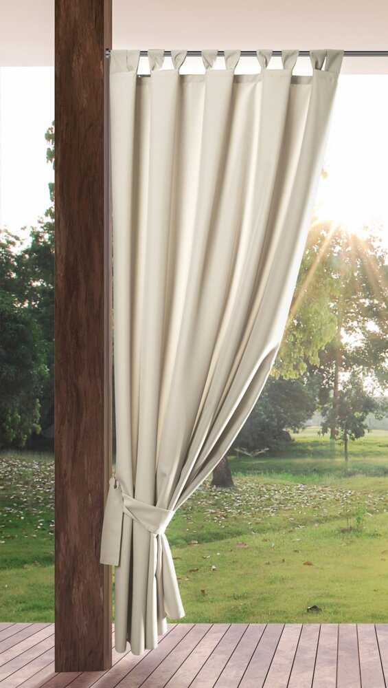 Záves na terasu GARDEN na pútkach 155x240 cm svetlobéžový
