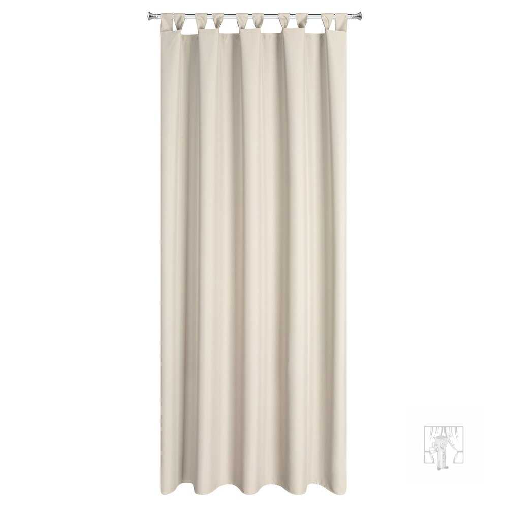 Záves na terasu GARDEN na pútkach 155x260 cm svetlobéžový