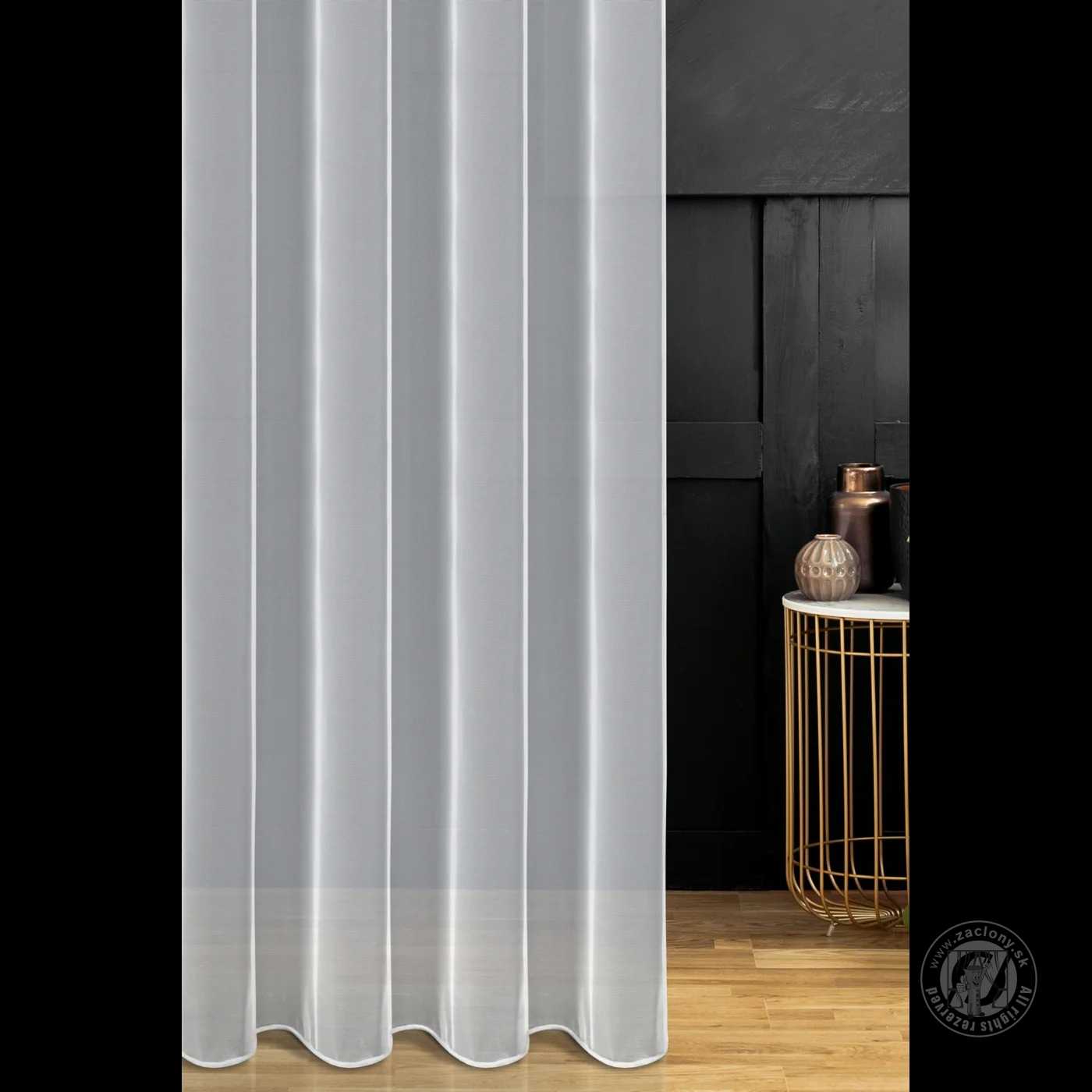 Záclona metráž TULGREK biela E 300cm