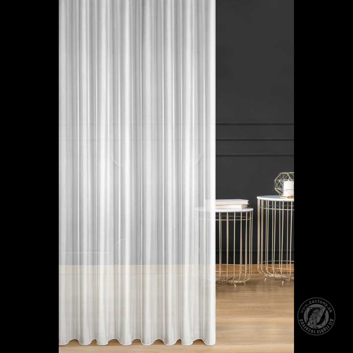 Záclona metráž BIRSEL biela, 290cm