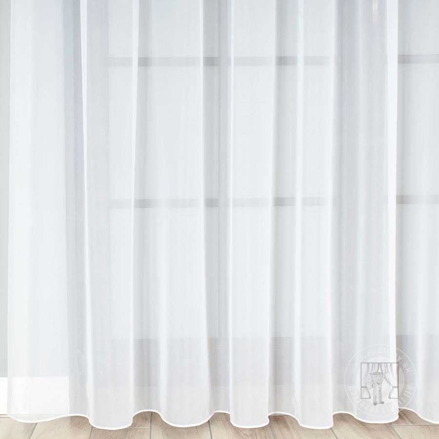 Záclona metráž 000100/VOAL biela, 330cm