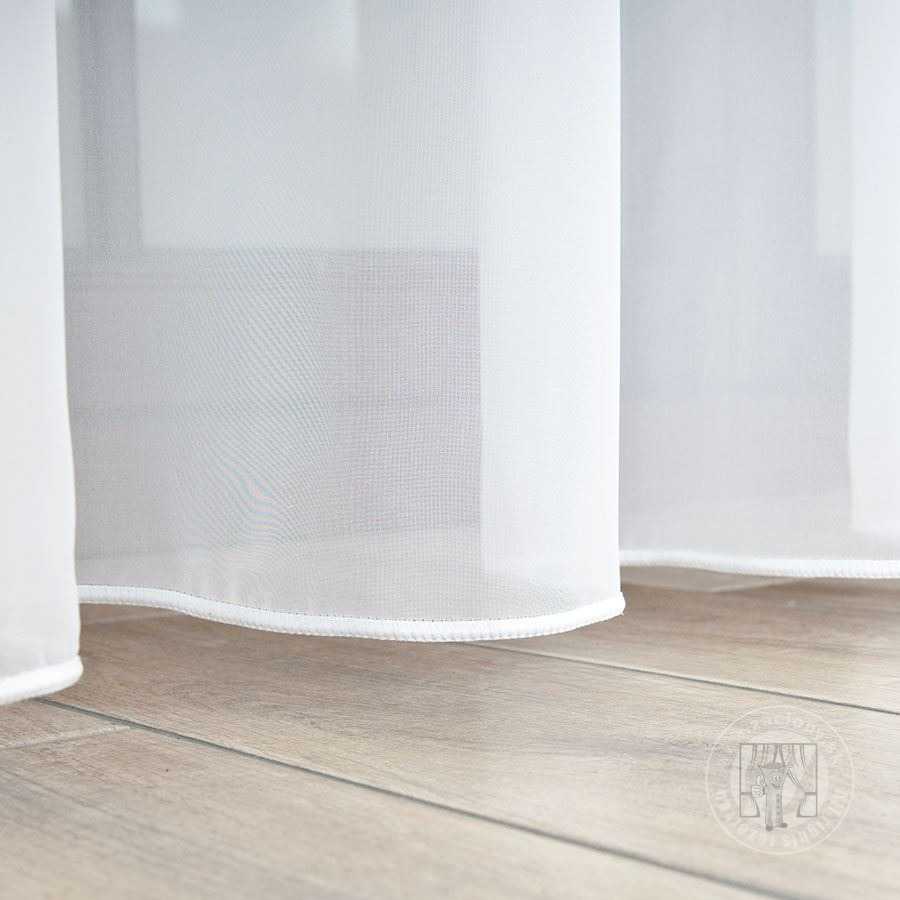 Záclona metráž 000100/VOAL biela, 330cm