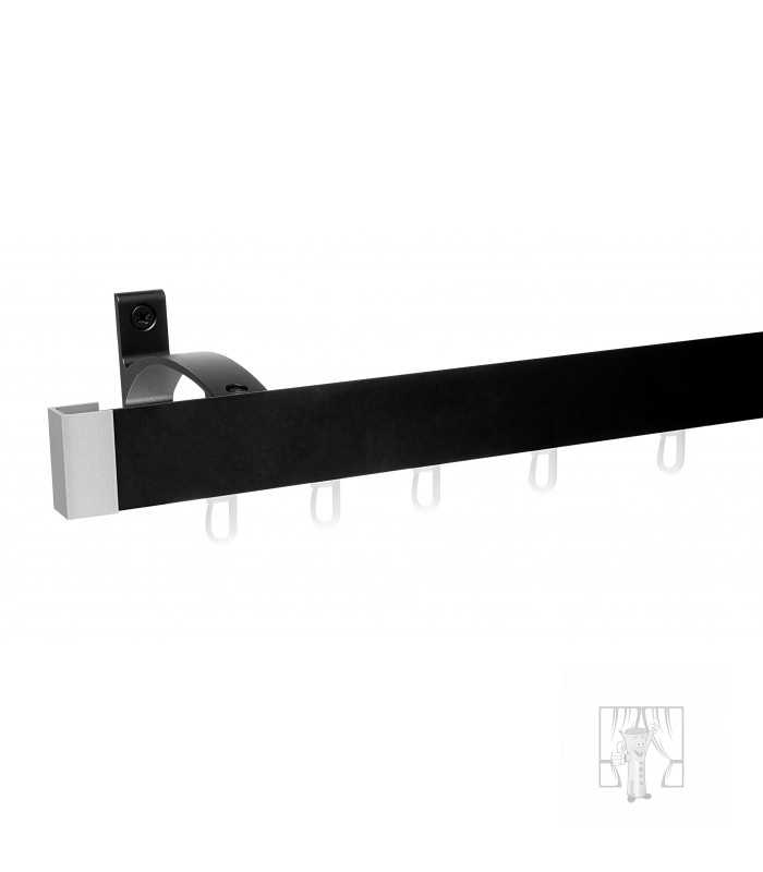 Nástenný držiak LUXOR Čierny 120 mm - Jednoduchý